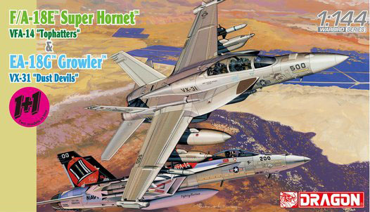 1/144 F/A-18E Super Hornet VFA-14 & EA-18G Growler VX-31 - Click Image to Close