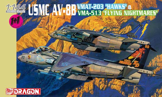1/144 USMC AV-8B VMAT-203 "Hawks" & VMA-513 "Flying Nightmares" - Click Image to Close