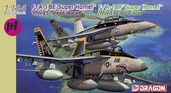 1/144 F/A-18E VFA-27 "Royal Maces" & F/A-18F VFA-41 "Black Aces" - Click Image to Close