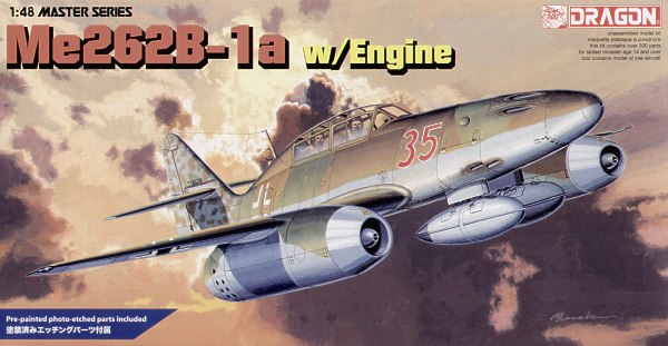 1/48 Messerschmitt Me262B-1a w/Engine - Click Image to Close