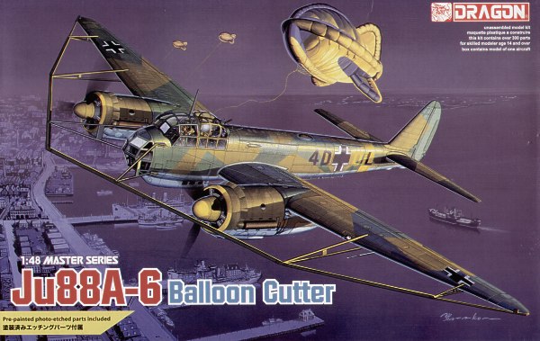 1/48 Junkers Ju88A-6 "Balloon Cutting" - Click Image to Close