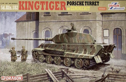 1/35 German King Tiger Porsche Turret w/ Zimmerit - Click Image to Close