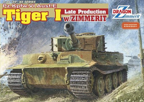 1/35 German Tiger I Late Production w/Zimmerit - Click Image to Close