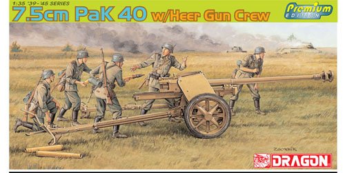 1/35 German 7.5cm Pak 40 w/ Heer Gun Crew - Click Image to Close