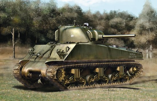1/35 Sherman M4A3 75(W) ETO - Click Image to Close