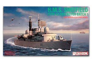 1/700 HMS Sheffield "Type 42 Destroyer Batch 1"