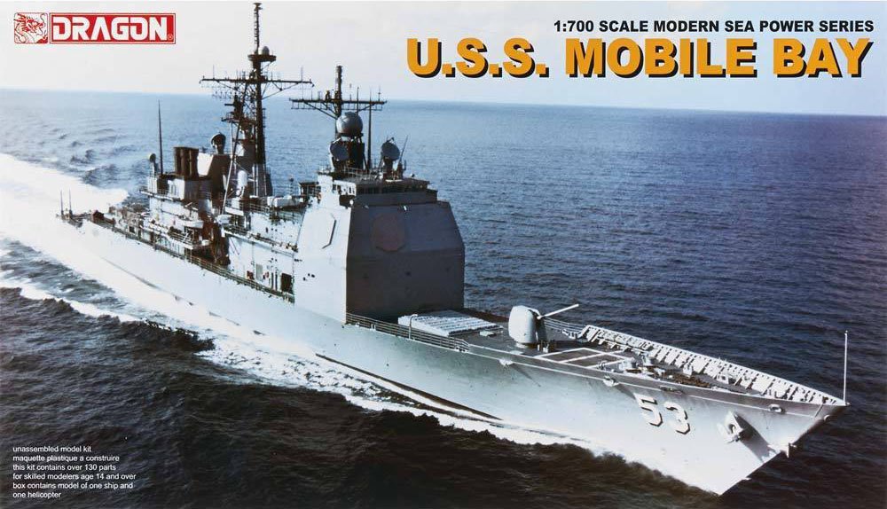 1/700 USS Mobile Bay CG-53, Ticonderoga Class Cruiser - Click Image to Close