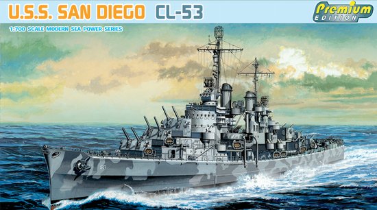 1/700 USS Light Cruiser CL-53 San Diego - Click Image to Close