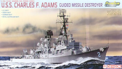 1/700 USS Charles F. Adams DDG-2 Destroyer - Click Image to Close