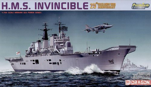 1/700 HMS Invincible "25th Falklands War Anniversary" - Click Image to Close