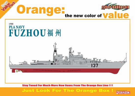 1/700 Chinese PLA DDG-137 FuZhou, Sovremenny Class Destroyer - Click Image to Close