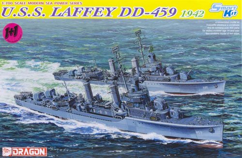 1/700 USS Destroyer DD-459 Laffey 1942 (Twin Pack) - Click Image to Close