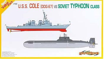 1/700 USS Destroyer DDG-67 Cole VS Soviet Typhoon Class - Click Image to Close