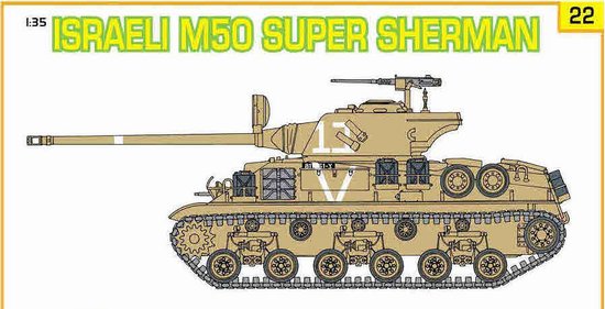 1/35 Israeli M50 Super Sherman w/ Israeli Paratroopers - Click Image to Close