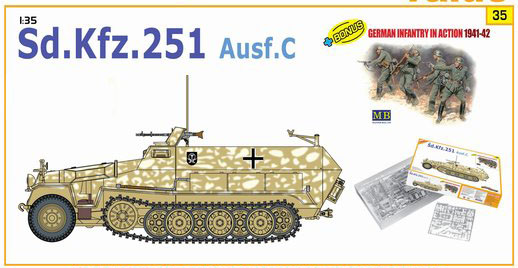 1/35 Sd.Kfz.251 Ausf.C w/ German Infantry 1941-42 - Click Image to Close