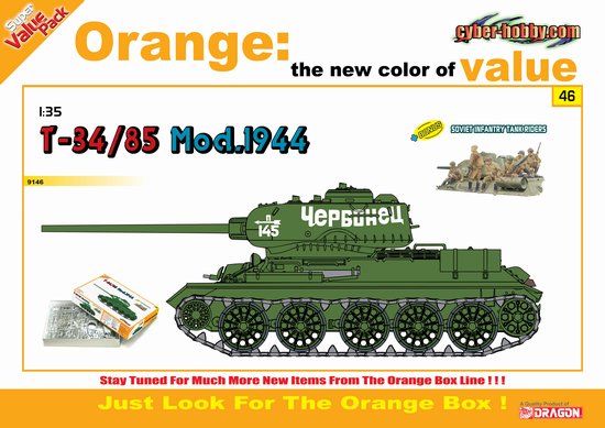 1/35 T-34/85 Mod.1944 w/Soviet Infantry Tank Riders - Click Image to Close