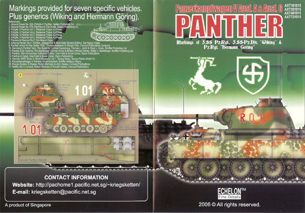 1/35 Panther Ausf.A & G, Wiking & Hermann Goering Division - Click Image to Close