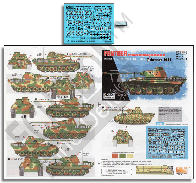 1/72 12.SS-Pz.Div. Panthers, Ardennes 1944 (Part.3) - Click Image to Close