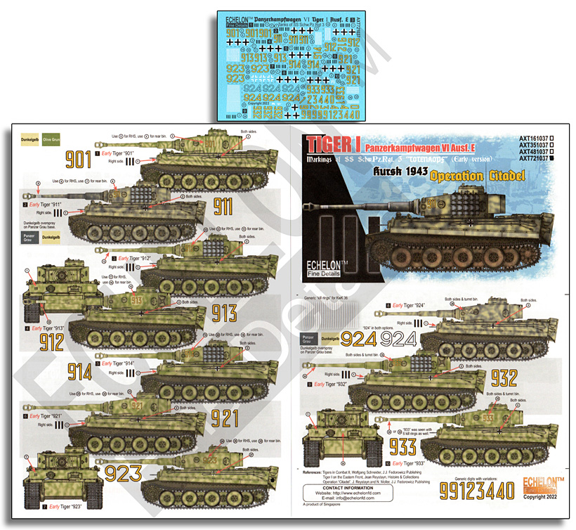 1/72 3.SS-Schw.Pz.Rgt. Tiger Is Kursk 1943, Operation Citadel - Click Image to Close
