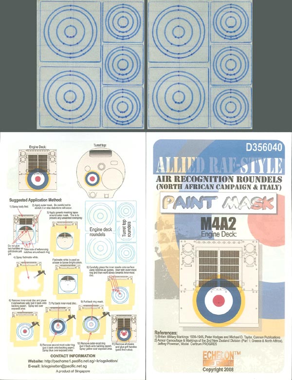 1/35 Allied RAF-Style Air Recognition Roundels (Paint Mask) - Click Image to Close