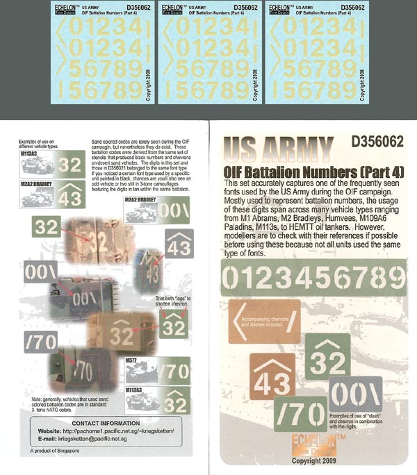 1/35 US Army OIF Battalion Numbers (Part.4) - Click Image to Close