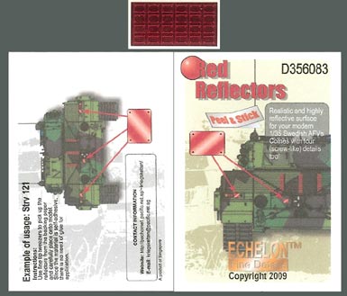 1/35 Red Reflectors for Modern Swedish AFVs - Click Image to Close