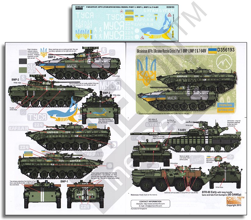 1/35 Ukrainian AFVs (Ukraine-Russia Crisis) Pt.1: BMP & T-64BV - Click Image to Close