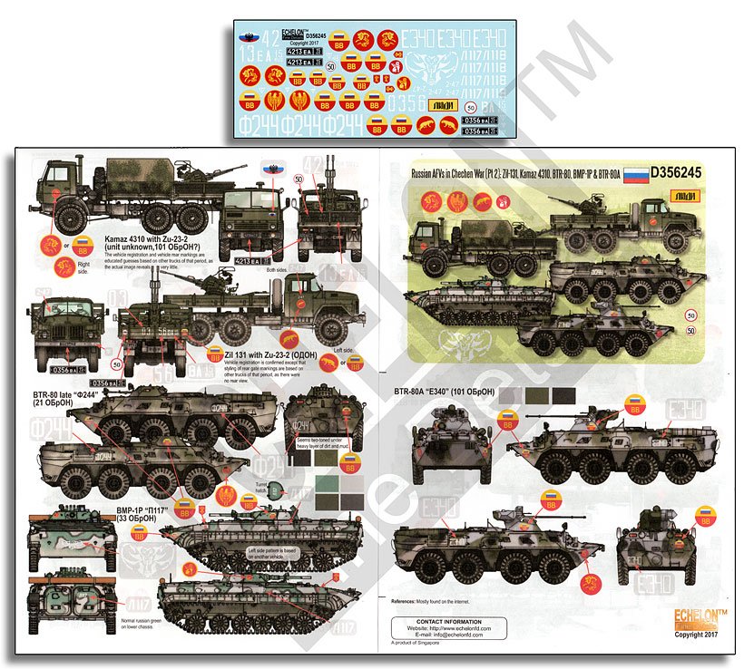 1/35 Russian AFVs in Chechen War Pt.2, Zil-131, Kamaz-4310 - Click Image to Close
