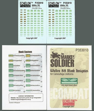 1/35 Waffen SS Rank Insignias for Camouflage Uniforms - Click Image to Close