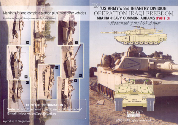 1/35 US Army (1-64 Armor, HQ & C Co) M1A1HA in OIF - Click Image to Close