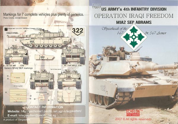 1/35 US Army M1A2 SEP in "Operation Iraqi Freedom" - Click Image to Close