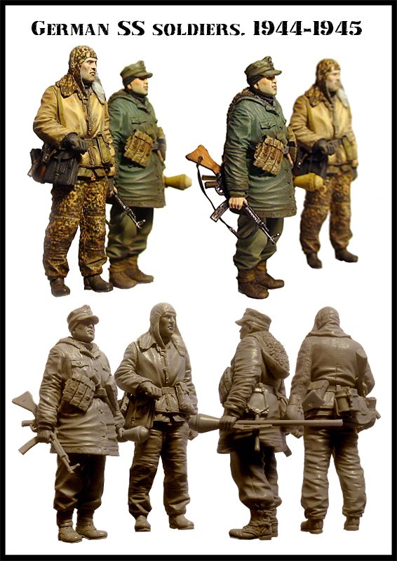 1/35 WWII German SS Soldiers, 1944-1945 - Click Image to Close