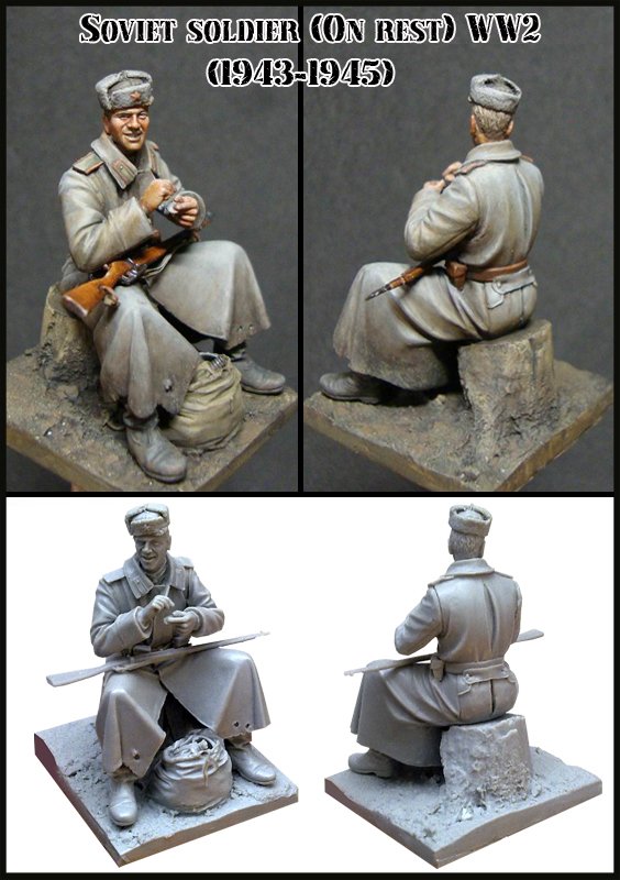 1/35 WWII Soviet Soldier on Rest, 1943-1945 - Click Image to Close