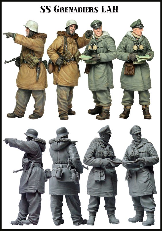 1/35 WWII German SS Grenadiers LAH - Click Image to Close