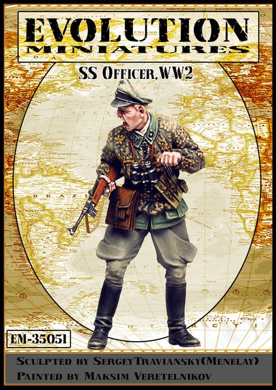 1/35 WWII German SS Officer - Click Image to Close