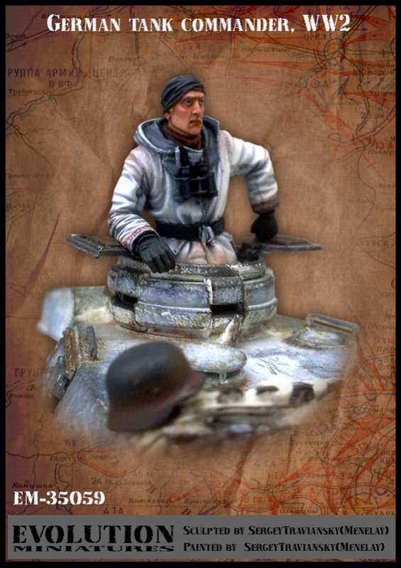 1/35 WWII German Tank Commander - Click Image to Close