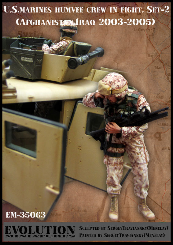 1/35 US Marines Humvee Crew in Fight #2, Afghanistan & Iraq 2003 - Click Image to Close