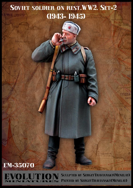 1/35 WWII Soviet Soldier on Rest #2 - Click Image to Close