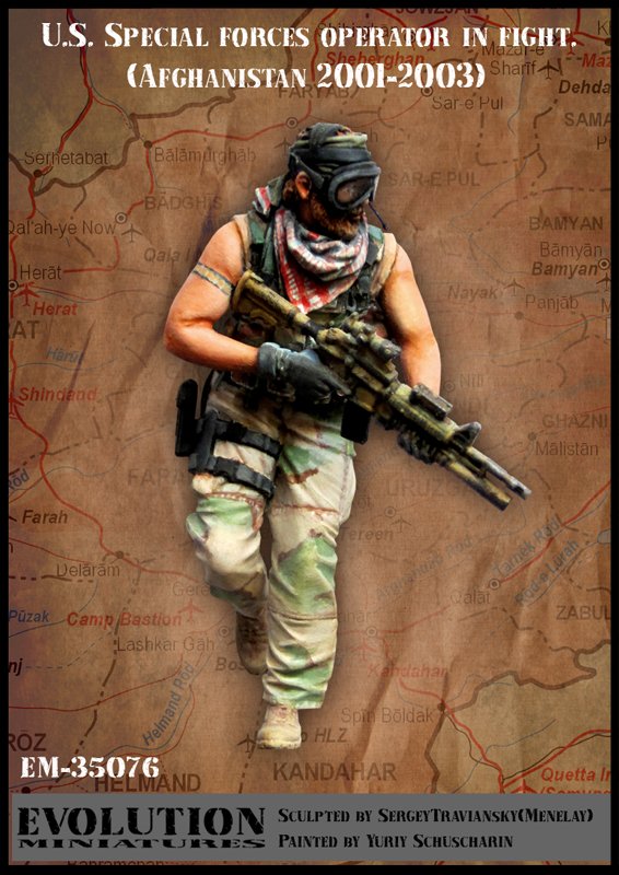 1/35 US Special Forces Operator in Fight, Afghanistan 2001-03 #1 - Click Image to Close