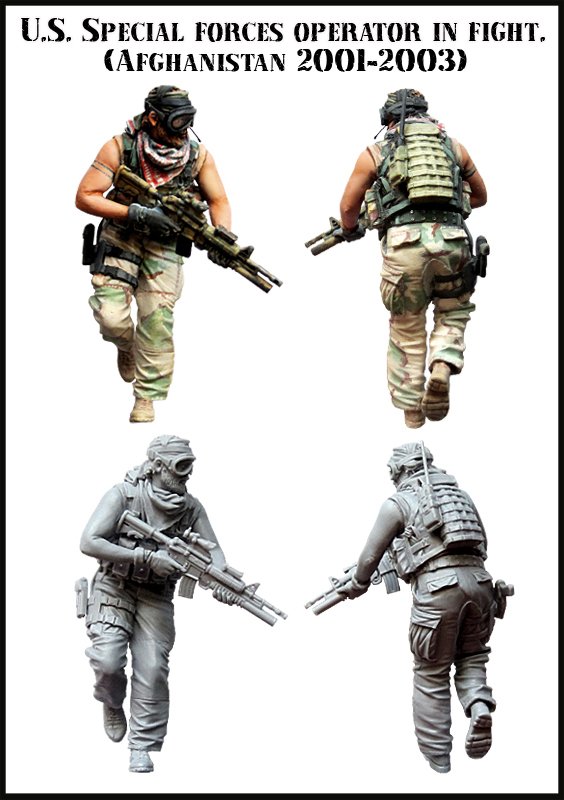 1/35 US Special Forces Operator in Fight, Afghanistan 2001-03 #1 - Click Image to Close