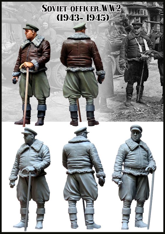 1/35 WWII Soviet Officer 1943-45 #1 - Click Image to Close
