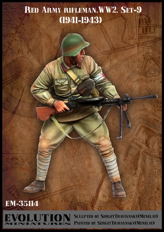 1/35 WWII Red Army Rifleman #9 - Click Image to Close