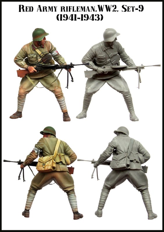 1/35 WWII Red Army Rifleman #9 - Click Image to Close