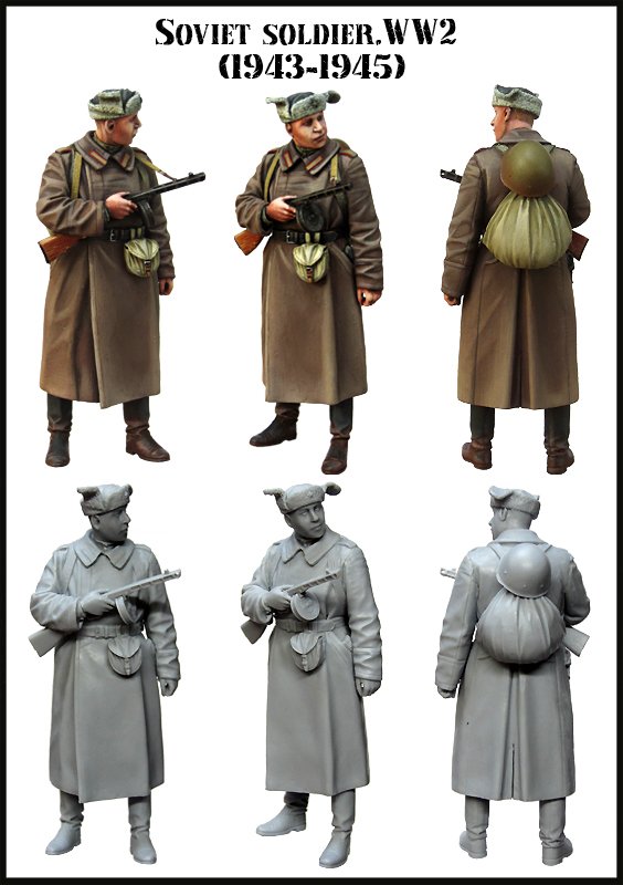 1/35 WWII Soviet Soldier 1943-1945 - Click Image to Close