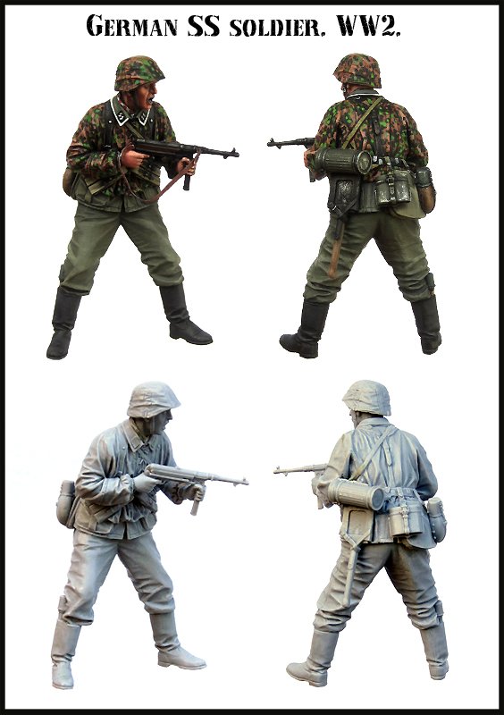 1/35 WWII German SS Soldier - Click Image to Close