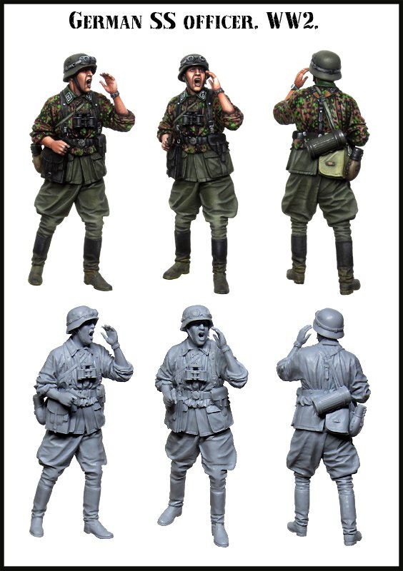 1/35 WWII German SS Officer - Click Image to Close