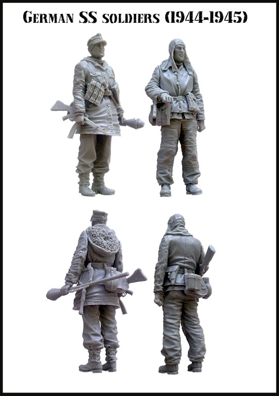 1/48 WWII German SS Soldiers, 1944-1945 - Click Image to Close