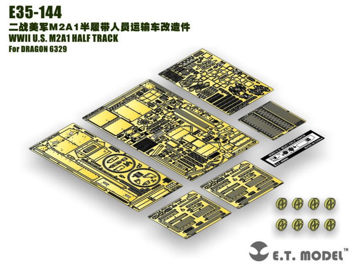 1/35 US M2A1 Half-Track Detail Up Set for Dragon 6329 - Click Image to Close