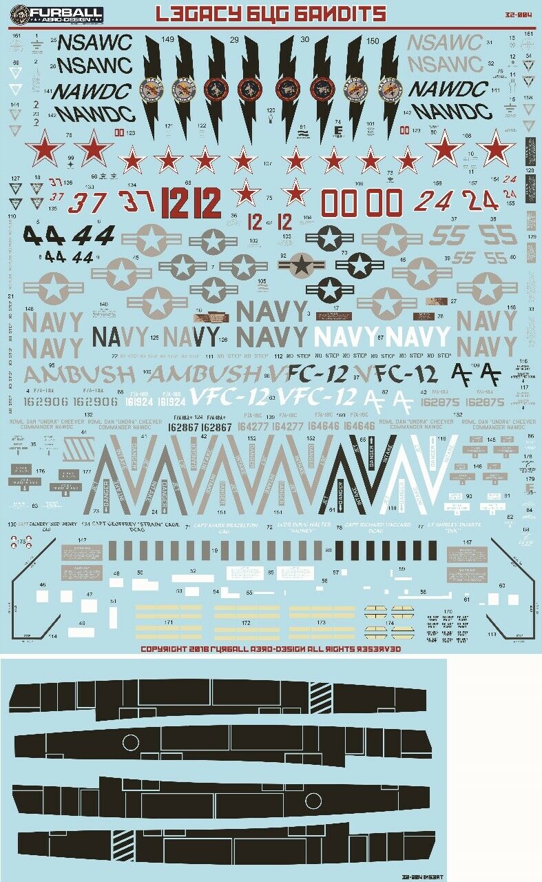 1/32 F/A-18A/A+/B/C Hornet, Legacy Bug Bandits - Click Image to Close