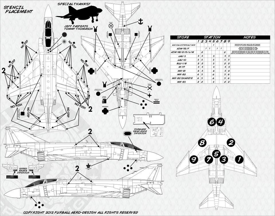 1/48 F-4J/N Phantom II, Air Wing All-Stars Part.1 - Click Image to Close